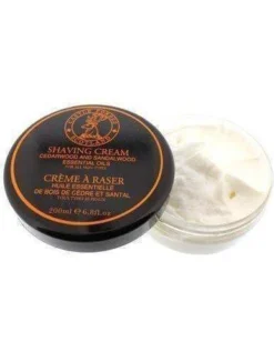 Castle Forbes Cedarwood & Sandalwood Essential Oil Shaving Cream -Men's Shaving Products Store Castle Forbes Cedarwood Sandalwood Essential Oil Shaving Cream 2