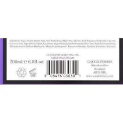 Castle Forbes Lavender Essential Oil Shaving Cream -Men's Shaving Products Store Castle Forbes Lavender Essential Oil Shaving Cream 4