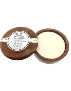 D.R. Harris Arlington Shaving Soap In Mahogany Stained Wood Bowl -Men's Shaving Products Store D R Harris Arlington Shaving Soap in Mahogany Stained Wood Bowl 2