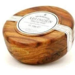 D.R. Harris Arlington Shaving Soap In Mahogany Stained Wood Bowl -Men's Shaving Products Store D R Harris Arlington Shaving Soap in Mahogany Stained Wood Bowl 3