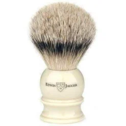 Edwin Jagger Silver Tip Badger Shaving Brush, Extra Large, Imitation Ivory -Men's Shaving Products Store Edwin Jagger Silver Tip Badger Shaving Brush Extra Large Imitation Ivory 3