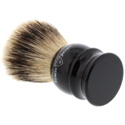 Edwin Jagger Silver Tip Badger Shaving Brush, Medium, Black -Men's Shaving Products Store Edwin Jagger Silver Tip Badger Shaving Brush Medium Black 4