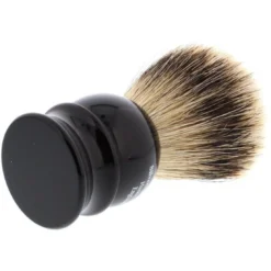 Edwin Jagger Silver Tip Badger Shaving Brush, Medium, Black -Men's Shaving Products Store Edwin Jagger Silver Tip Badger Shaving Brush Medium Black 5