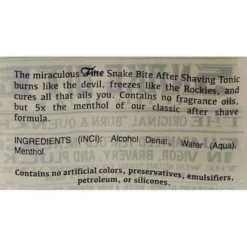 Fine Classic After Shave, Snake Bite Tonic -Men's Shaving Products Store Fine Classic After Shave Snake Bite Tonic 4