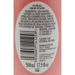 Geo F Trumper Coral Skin Food, 500ml 7 Geo F Trumper Coral Skin Food, 500ml -Men's Shaving Products Store Geo F Trumper Coral Skin Food 500ml 4