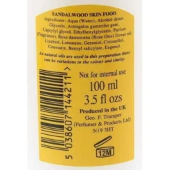 Geo F Trumper Sandalwood Skin Food 100ml -Men's Shaving Products Store Geo F Trumper Sandalwood Skin Food 100ml 4