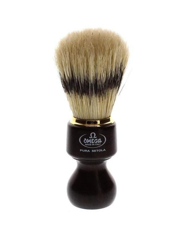 Omega 11126 Boar Shaving Brush, Ovangkol Wooden Handle 2 Omega 11126 Boar Shaving Brush, Ovangkol Wooden Handle - Image 2