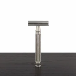 Edwin Jagger DE 3ONE6 Stainless Steel Safety Razor, Knurled
