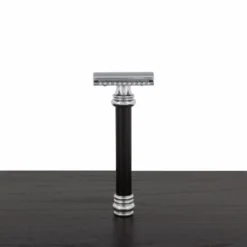 Merkur Black Handle 38 HD Barber Pole Safety Razor (38BLK)