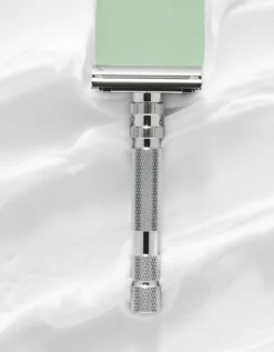 Rockwell T2 Twist-To-Open Adjustable Razor -Men's Shaving Products Store Rockwell T2 Twist To Open Adjustable Razor White Chrome 4