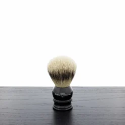 Edwin Jagger Silver Tip Badger Shaving Brush, Medium, Black