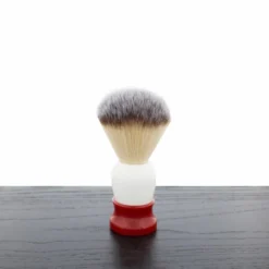 Fine Shaving Brush, Angel Hair, Red And White