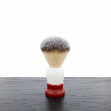 Fine Shaving Brush, Angel Hair, Red And White 1 Fine Shaving Brush, Angel Hair, Red And White