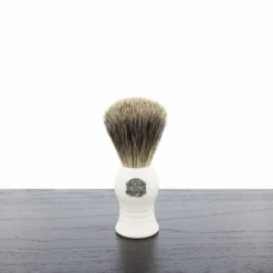Vulfix 1000A Pure Badger Shaving Brush, Faux Ivory