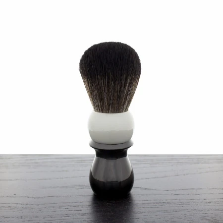 WCS Two-Tone Tall Synthetic Shaving Brush, Grey & Black 1 WCS Two-Tone Tall Synthetic Shaving Brush, Grey & Black