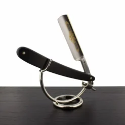 Dovo 5/8" Silver Steel Black Straight Razor