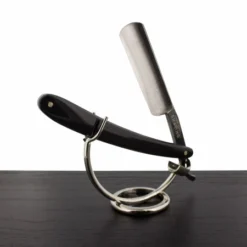WCS Black Straight Razor, 6/8 Carbon Steel