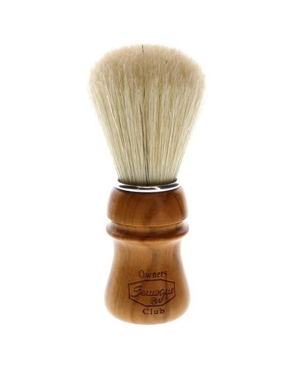 Semogue Owners Club Pure Bristle Shaving Brush, Cherry Handle 2 Semogue Owners Club Pure Bristle Shaving Brush, Cherry Handle - Image 2