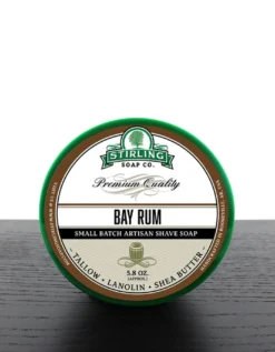 Stirling Soap Company Shave Soap, Bay Rum -Men's Shaving Products Store Stirling Soap Company Shave Soap Bay Rum