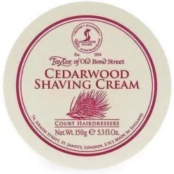 Taylor Of Old Bond Street Shaving Cream Bowl, Cedarwood -Men's Shaving Products Store Taylor of Old Bond Street Shaving Cream Bowl Cedarwood 3