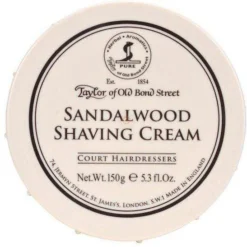 Taylor Of Old Bond Street Shaving Cream Bowl, Sandalwood -Men's Shaving Products Store Taylor of Old Bond Street Shaving Cream Bowl Sandalwood 3