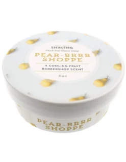 WCS Duck Fat Shaving Soap, Pear-Brrr Shoppe, 5 Oz -Men's Shaving Products Store WCS Duck Fat Shaving Soap Pear Brrr Shoppe 5 oz 2