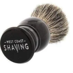 WCS Lantern Shaving Brush, Pure Badger, Black -Men's Shaving Products Store WCS Lantern Shaving Brush Pure Badger Black 4