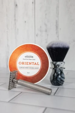 WCS Marble Collection Shaving Brush, Harbor Gray -Men's Shaving Products Store WCS Marble Collection Shaving Brush Harbor Gray 3