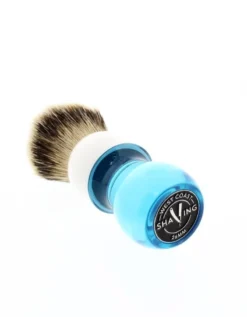 WCS Two-Tone Tall Silvertip Shaving Brush, Blue & White 6 WCS Two-Tone Tall Silvertip Shaving Brush, Blue & White -Men's Shaving Products Store WCS Two Tone Tall Silvertip Shaving Brush Blue White 3
