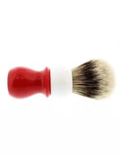 WCS Two-Tone Tall Silvertip Shaving Brush, Red & White 7 WCS Two-Tone Tall Silvertip Shaving Brush, Red & White -Men's Shaving Products Store WCS Two Tone Tall Silvertip Shaving Brush Red White 4