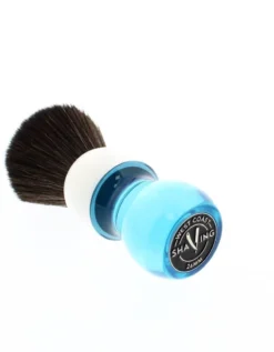 WCS Two-Tone Tall Synthetic Shaving Brush, Blue & White -Men's Shaving Products Store WCS Two Tone Tall Synthetic Shaving Brush Blue White 3