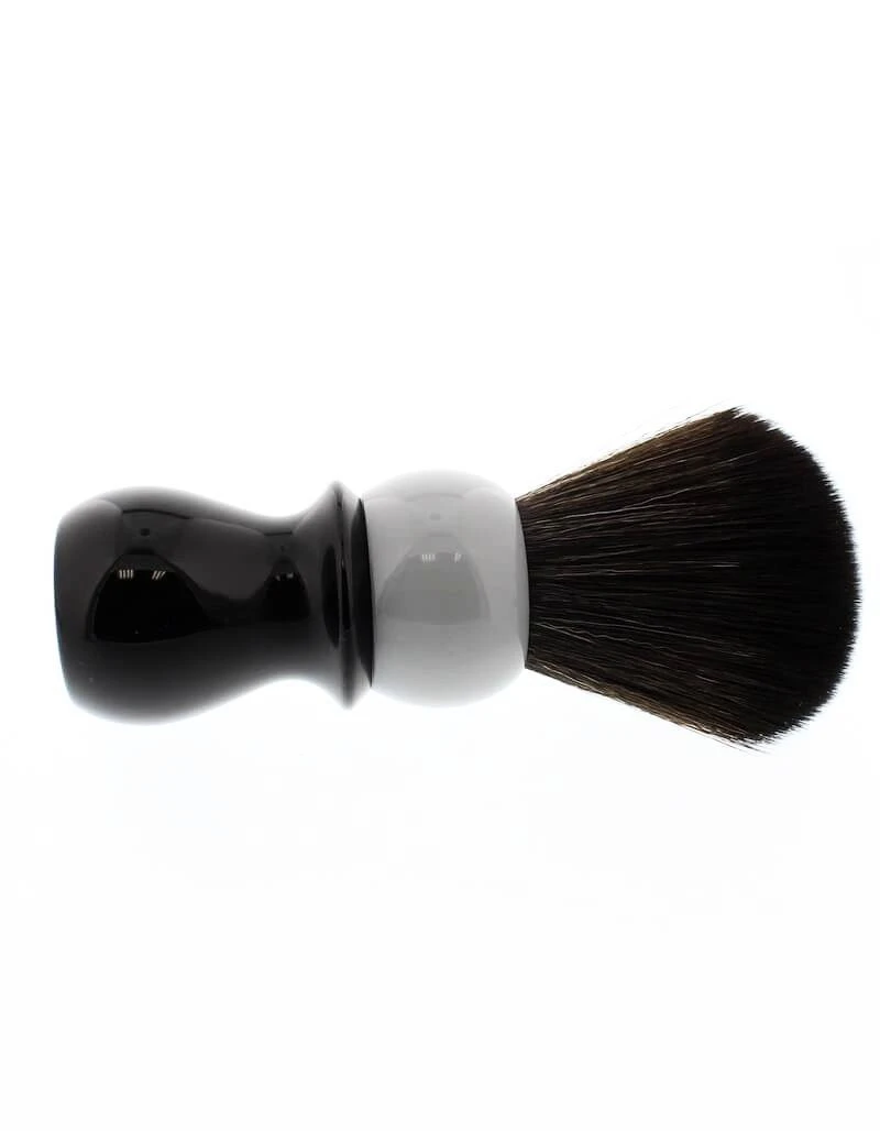 WCS Two-Tone Tall Synthetic Shaving Brush, Grey & Black 4 WCS Two-Tone Tall Synthetic Shaving Brush, Grey & Black - Image 4