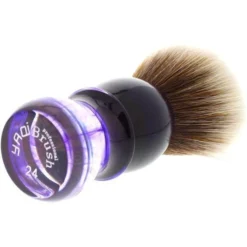 Yaqi R1738-S Purple Haze Mew Brown Synthetic Shaving Brush -Men's Shaving Products Store Yaqi R1738 S Purple Haze Mew Brown Synthetic Shaving Brush 4