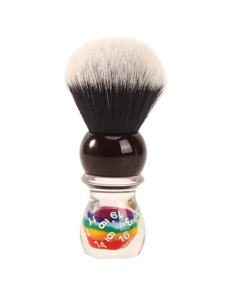 Yaqi R2002-S Tuxedo Shaving Brush, Lucky Dice 2 Yaqi R2002-S Tuxedo Shaving Brush, Lucky Dice - Image 2