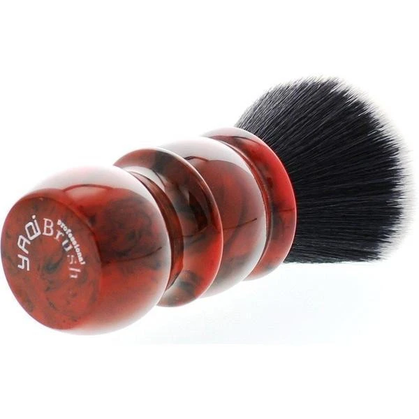 Yaqi Red Marble Handle Tuxedo Synthetic Shaving Brushes 5 Yaqi Red Marble Handle Tuxedo Synthetic Shaving Brushes - Image 5