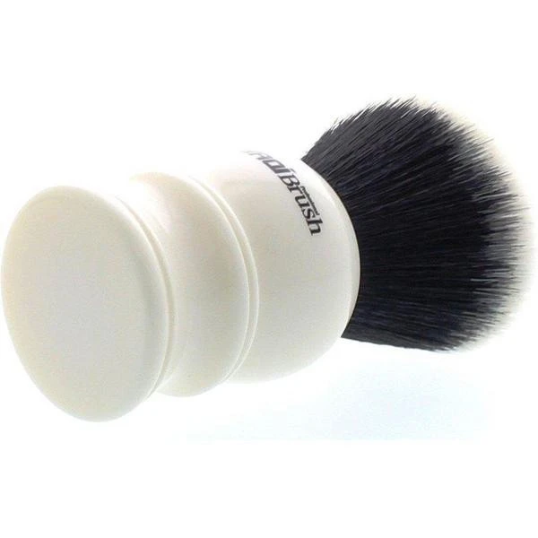 Yaqi White Handle Synthetic Shaving Brushes, Tuxedo Knot 2 Yaqi White Handle Synthetic Shaving Brushes, Tuxedo Knot - Image 2